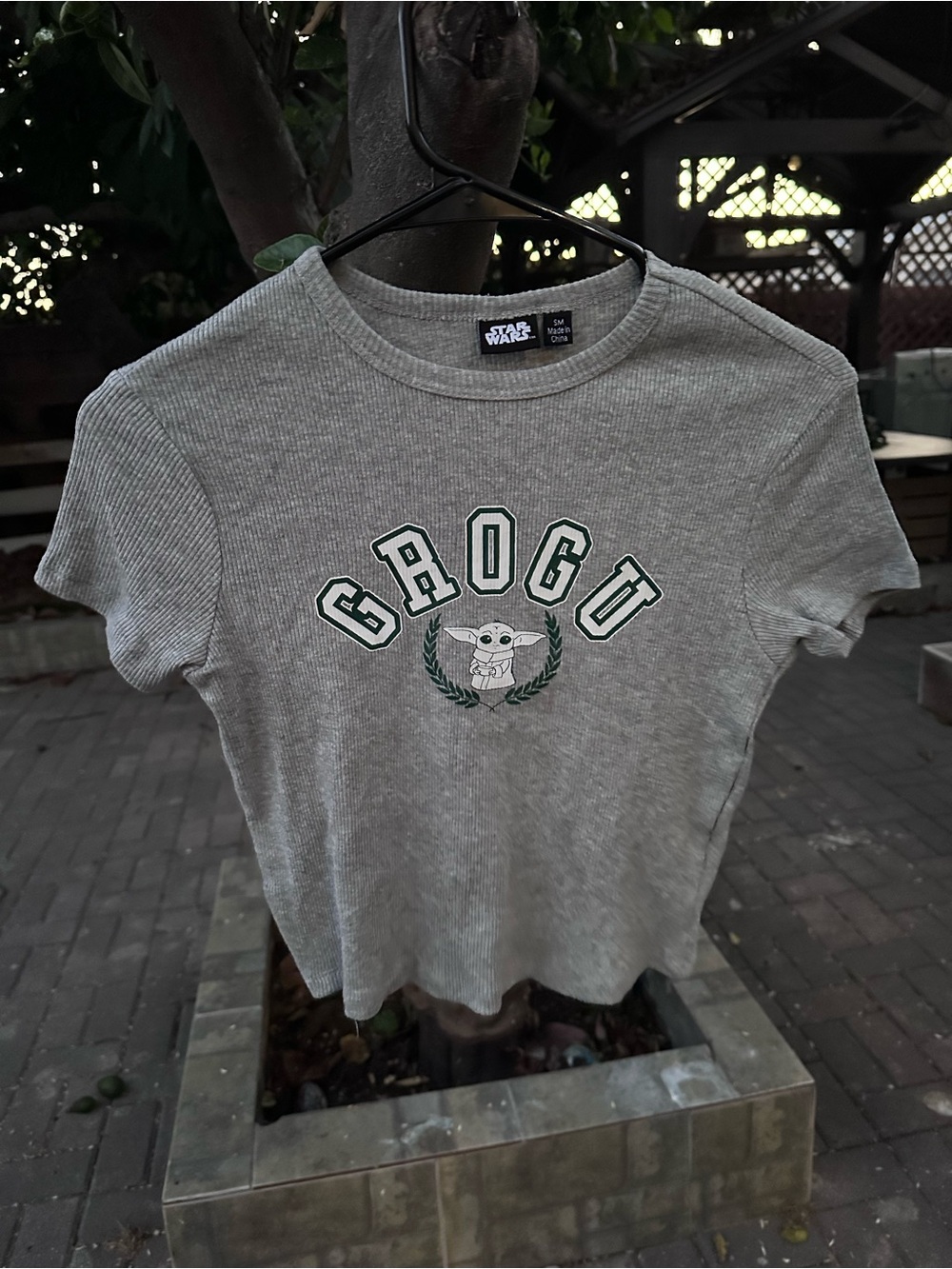 Star Wars Gray Ribbed Graphic Tee